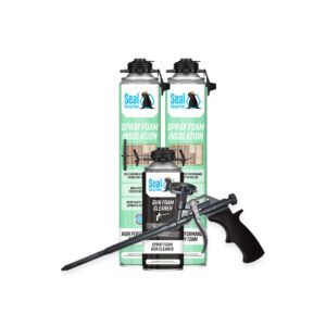Seal Spray Foam Insulation 2 Cans with Gun and Cleaner