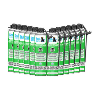 Seal Spray Green Foam Gap and Joint Filler Insulating Sealant 12 Cans
